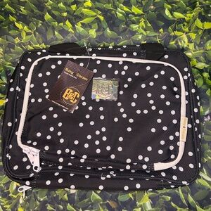 Black and White Polka Dot Women's Travel Bag